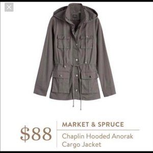 Market & Soruce Anorak Cargo Hooded Jacket